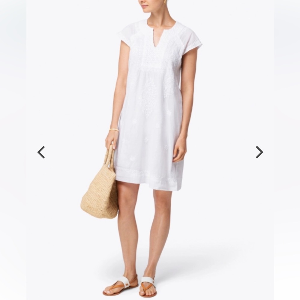 ROLLER RABBIT - Faith White Embroidered Cotton Dress